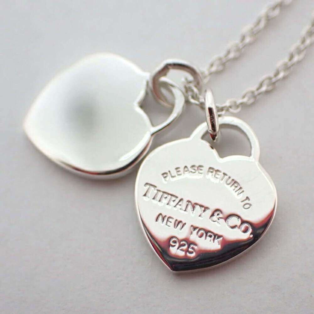TIFFANY Authentic Silver Heart Necklace - Picture 8 of 10